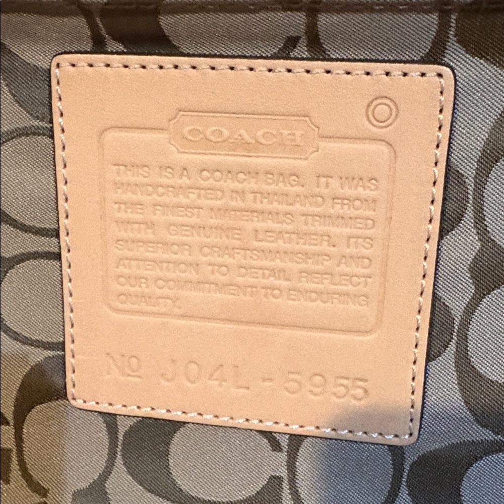 Coach Blue Canvas Heritage Stripe Rolling Luggage Suitcase - Picture 6 of 9